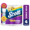 Papel Higiénico Scott Rindemax Doble Hoja 22 m 4 un.