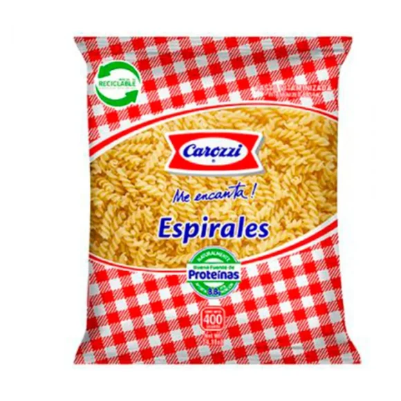 Pasta Espiral N°49 Carozzi 400 g - Imagen 2