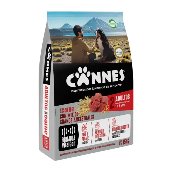 Alimento Perro Adulto Cannes Carne y Cereales 15 kg - Imagen 2