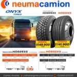 295/80 R22.5 HO602XS 18PR ONIX DIRECCIONAL - PRECIO NETO $141.900 + IVA